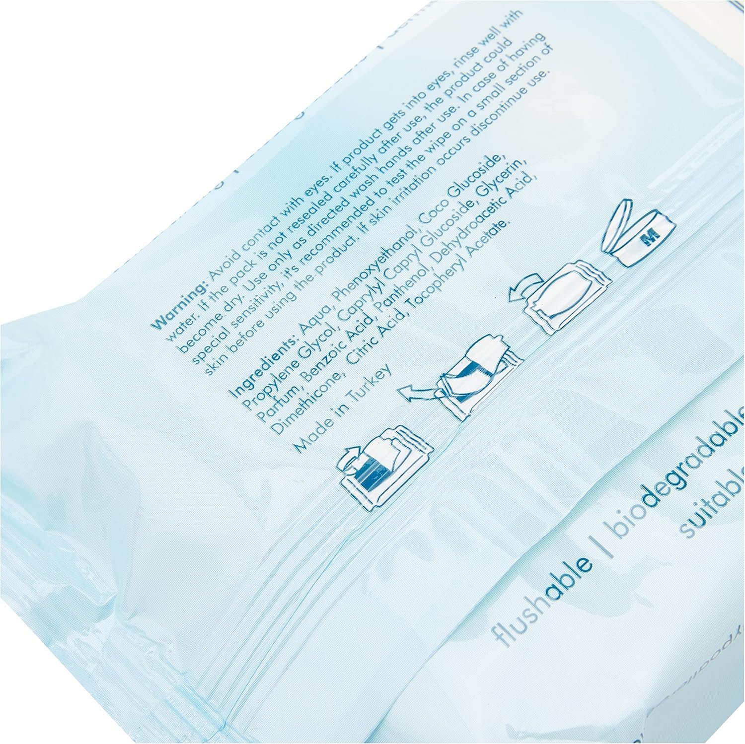 Classic White Toilet Wipes (1 Pack of 42) - Hypoallergenic, Dermatologically Tested, Flushable, Gentle on Sensitive Skin - Image 3